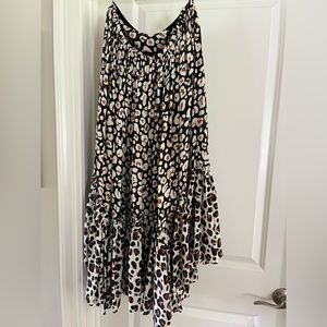 Marie Oliver Animal Print Silk Fully Lined Pleated Midi Skirt(4)